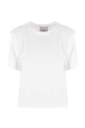 T-shirt in jersey di cotone color bianco ISABEL MARANT | TS0041FAA1N41I20WH